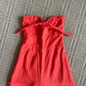 minkpink long romper with front tie